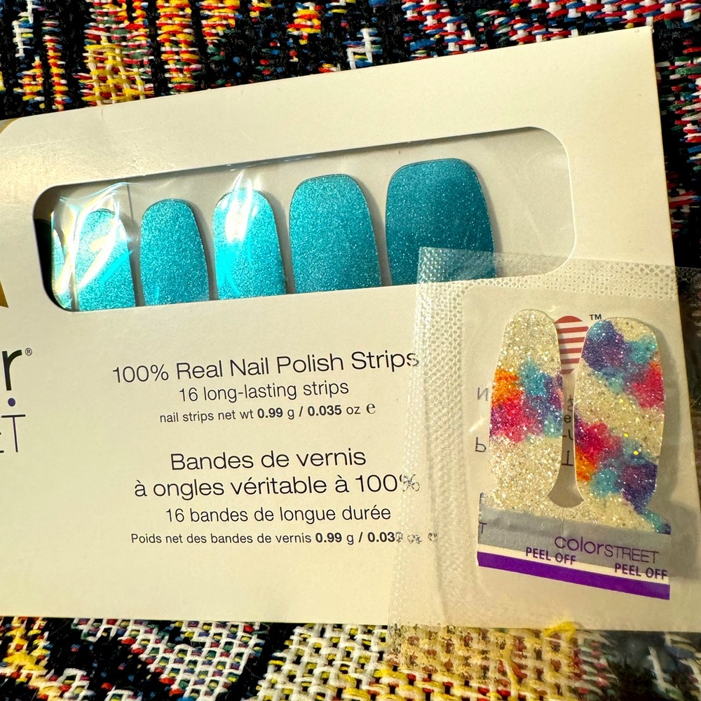 BRAND NEW Space Case color street nail strip with FREE accent nails.